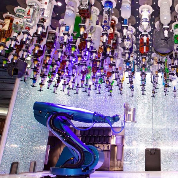 robot controlled waiters and bartenders